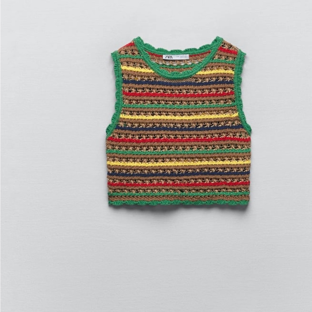 Zara crocheted crop top - Picture 6 of 7